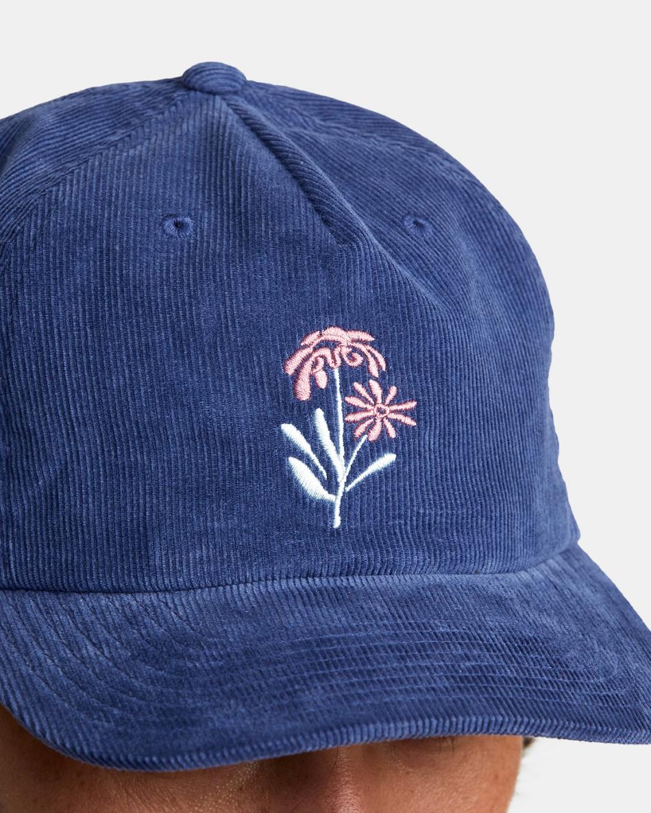 Sombreros Rvca Bloomed Baseball Hombre Azul Real | YCOVQ29042