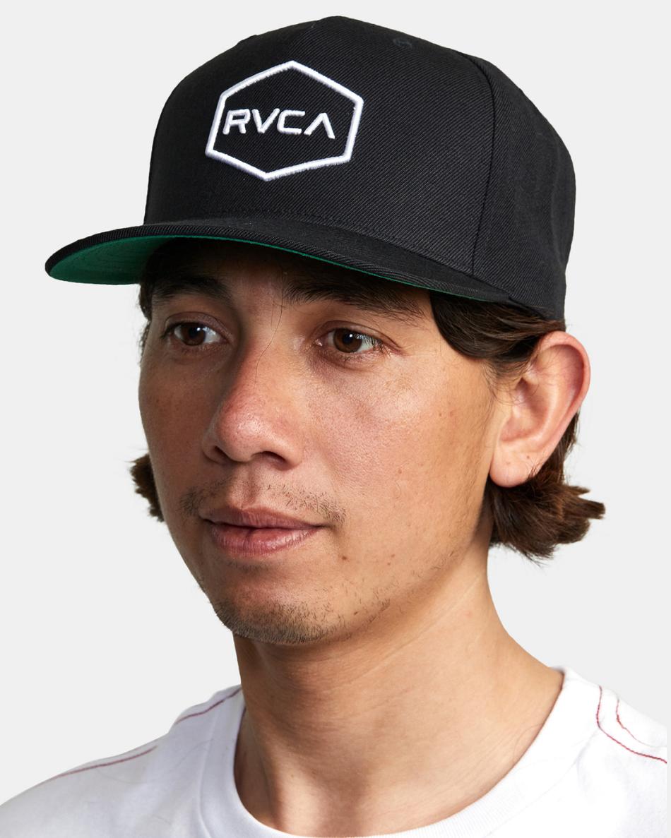 Sombreros Rvca Commonwealth Snapback Hombre Black/White | COJZR30020