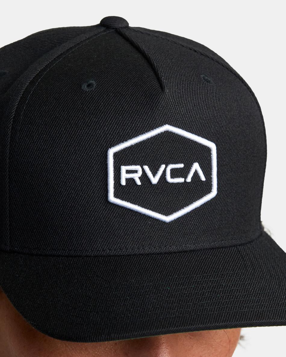 Sombreros Rvca Commonwealth Snapback Hombre Black/White | COJZR30020