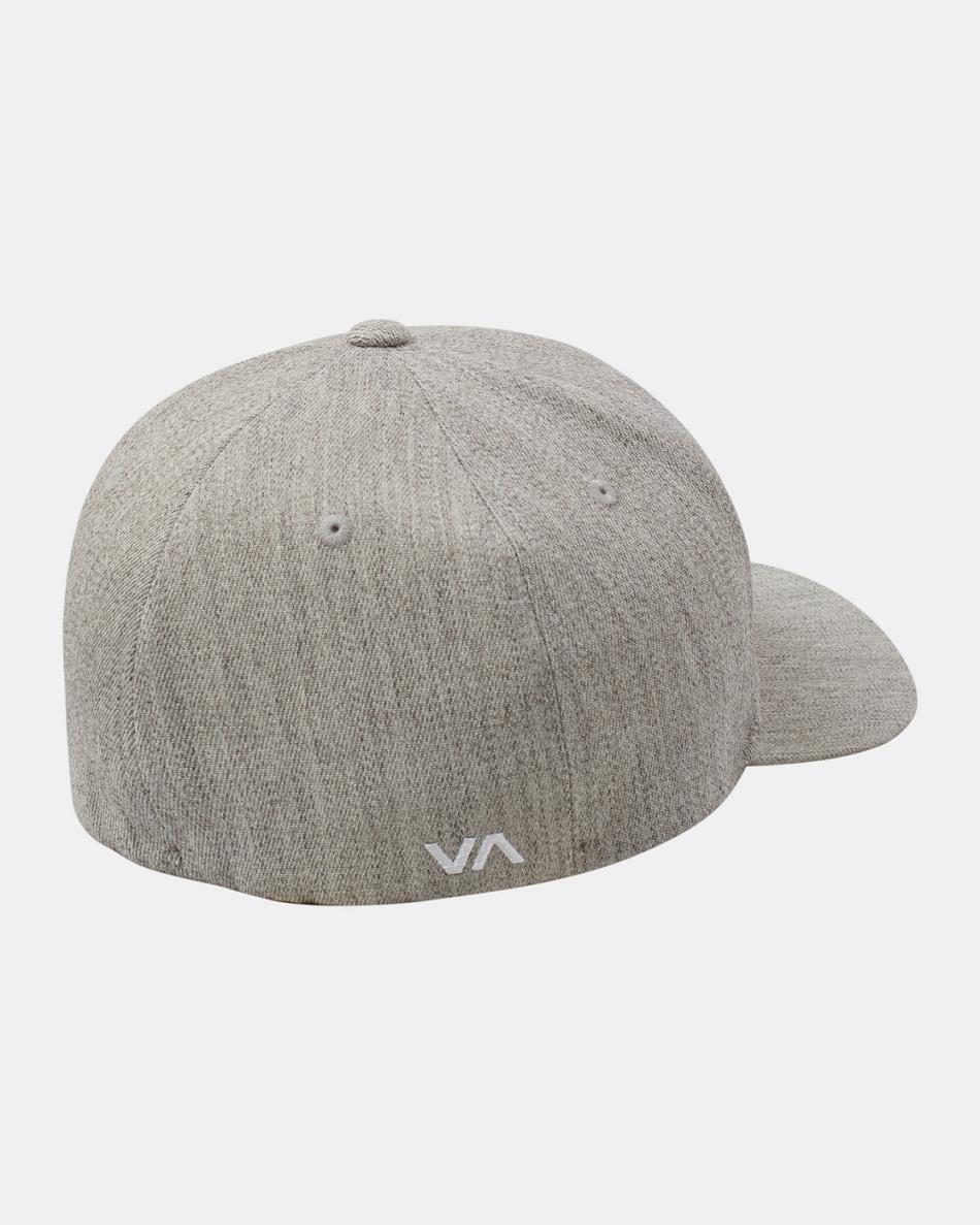 Sombreros Rvca Flex Fit Hombre Gris | TCOWZ67733