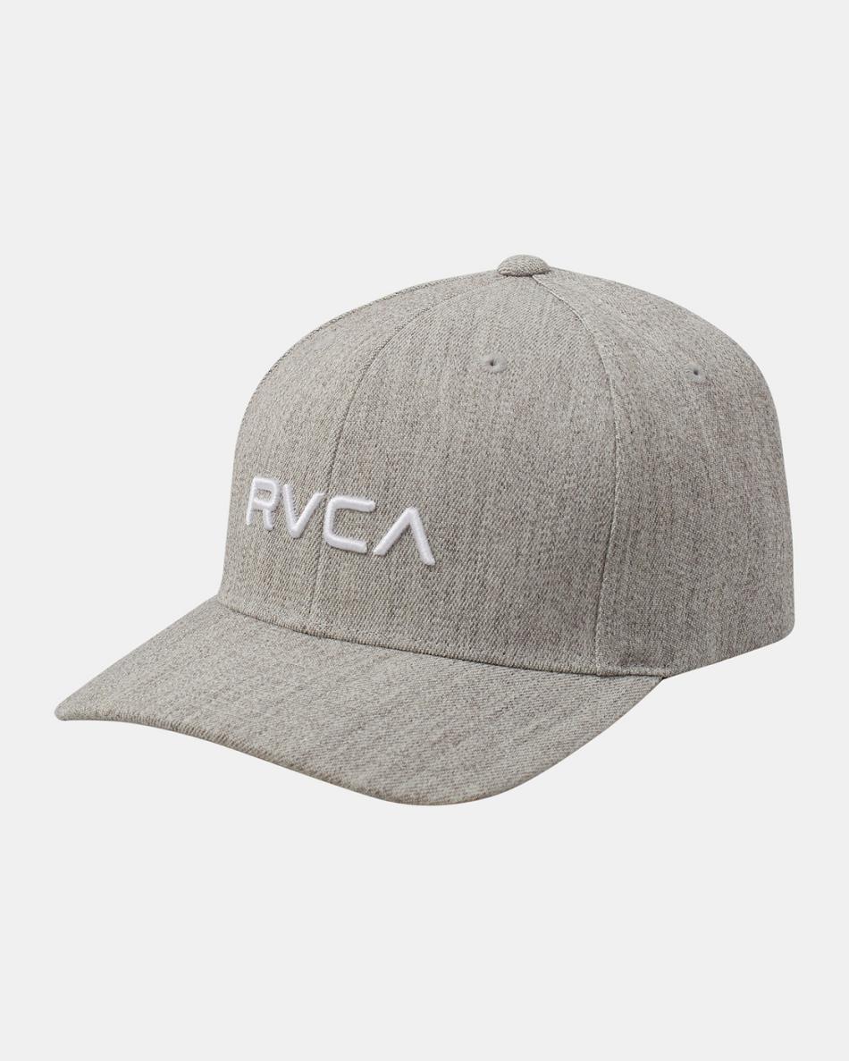 Sombreros Rvca Flex Fit Hombre Gris | TCOWZ67733