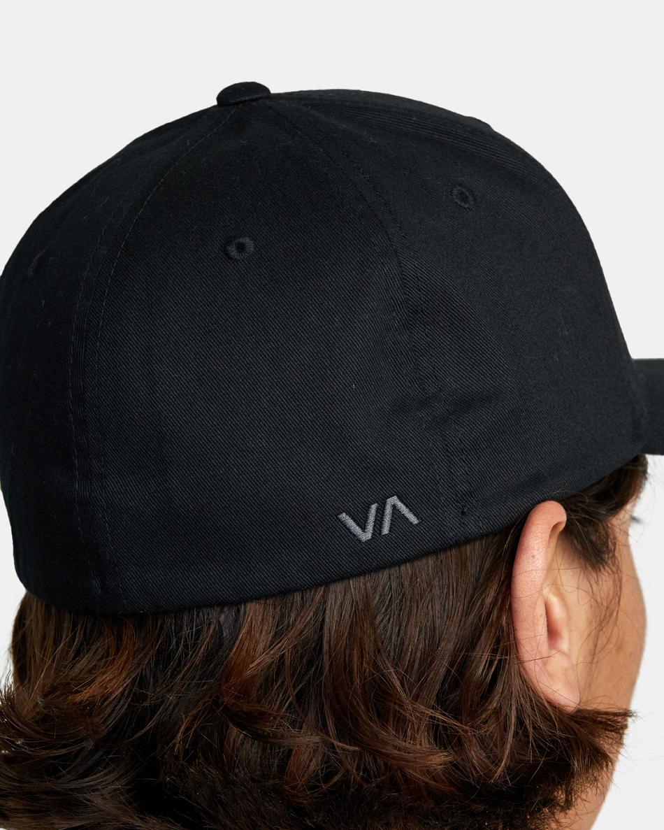 Sombreros Rvca Flex Fit Hombre Negras | BCOSO96983