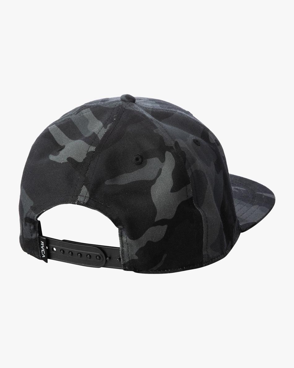 Sombreros Rvca Island Hex Snapback Hombre Negras Camuflaje | COZDE77182