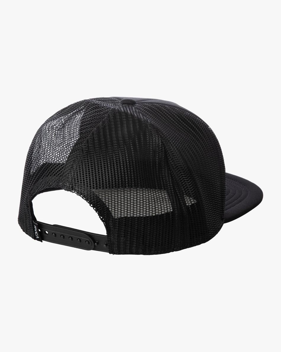 Sombreros Rvca Islands Balance Box Trucker Hombre Negras | QCOUV40656