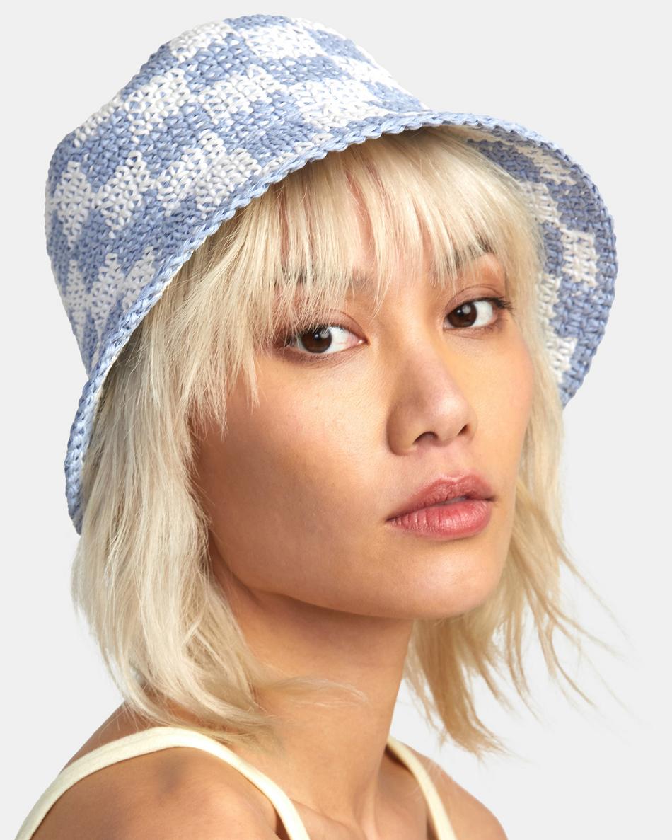 Sombreros Rvca Laguna Straw Bucket Mujer Azules | ZCONQ16042