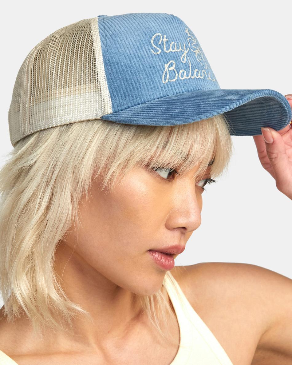 Sombreros Rvca Paradise Trucker Mujer Azules | TCOWZ14198