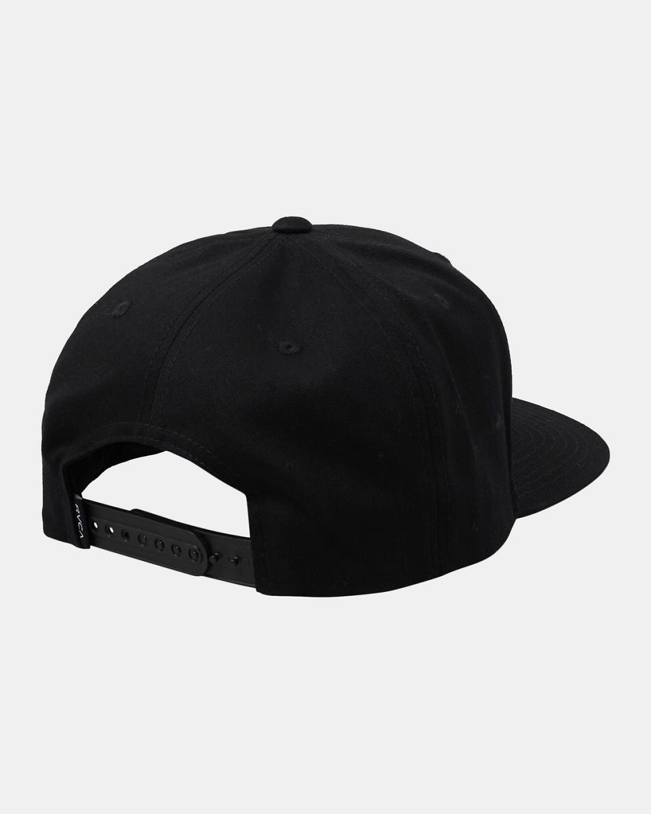 Sombreros Rvca Pils Snapback Hombre Negras | COJVR67752