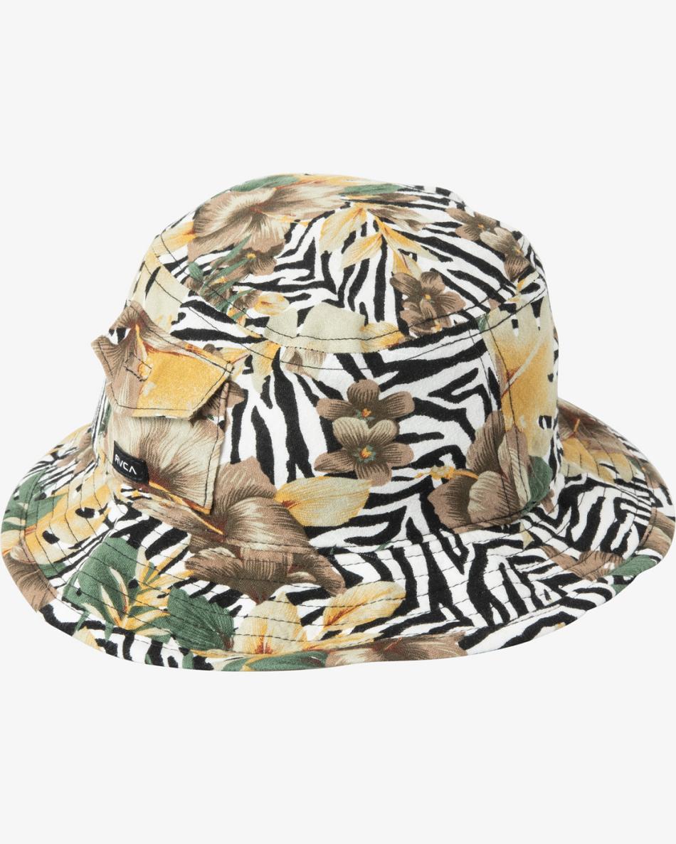 Sombreros Rvca Seasons Bucket Hombre Natural | YCOGT10692