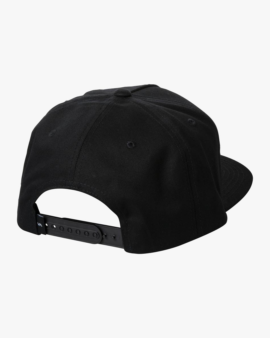 Sombreros Rvca Square Snapback Hombre Negras | QCOUV97863