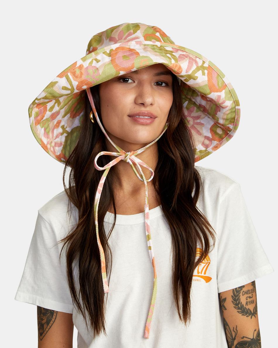 Sombreros Rvca Sunlight Bucket Mujer Blancas | TCOPQ68263