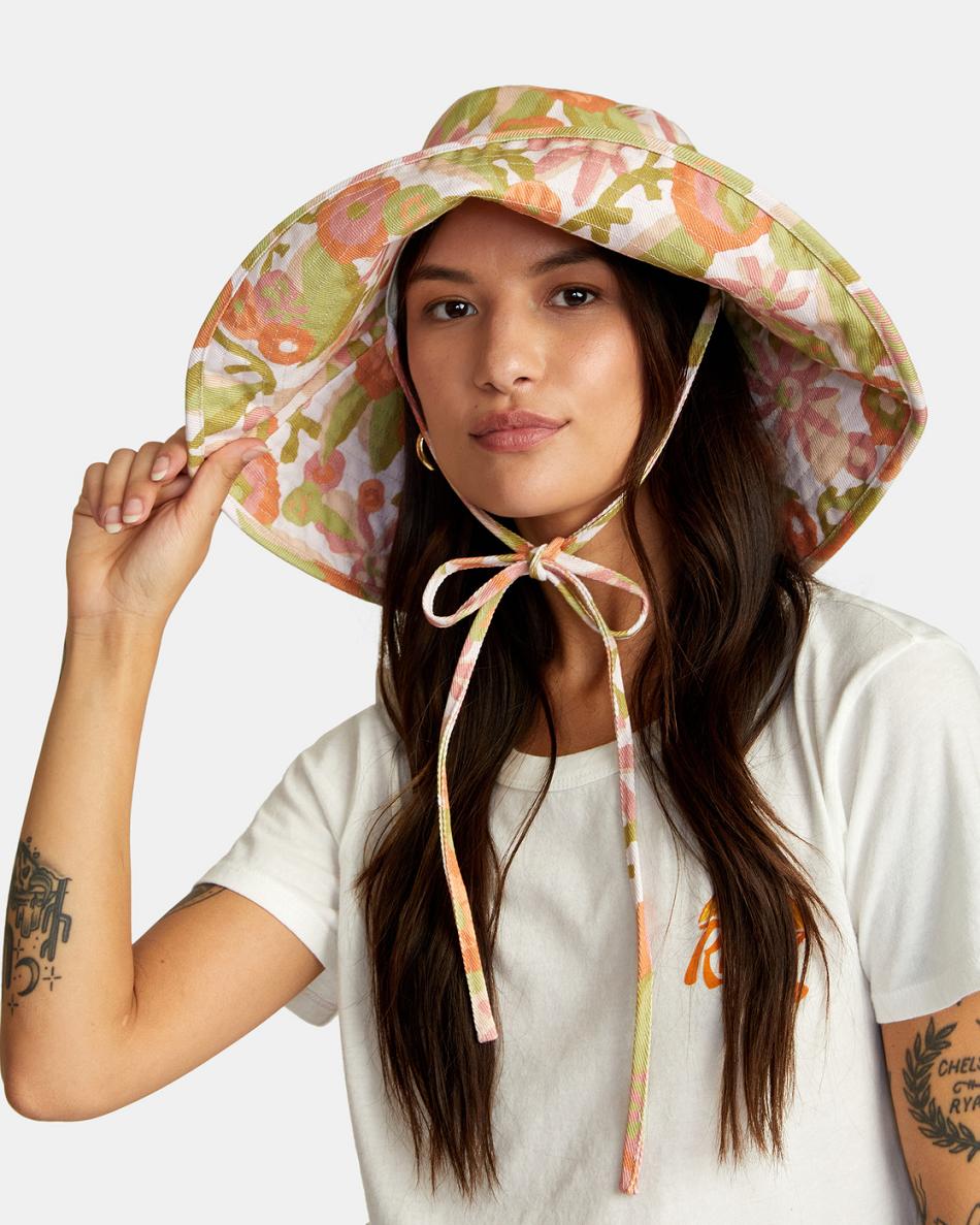 Sombreros Rvca Sunlight Bucket Mujer Blancas | TCOPQ68263