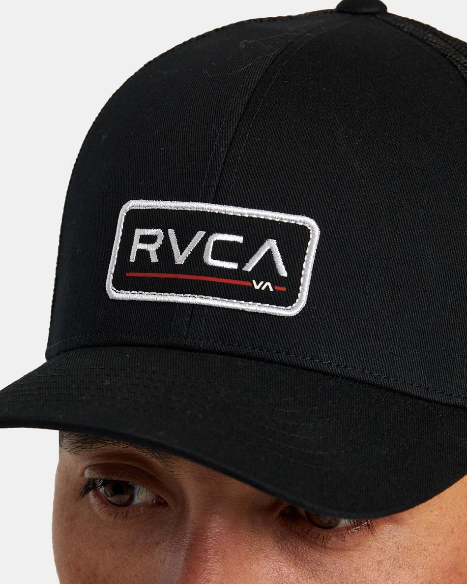 Sombreros Rvca Ticket Trucker III Hombre Negras Negras | TCOWZ66725