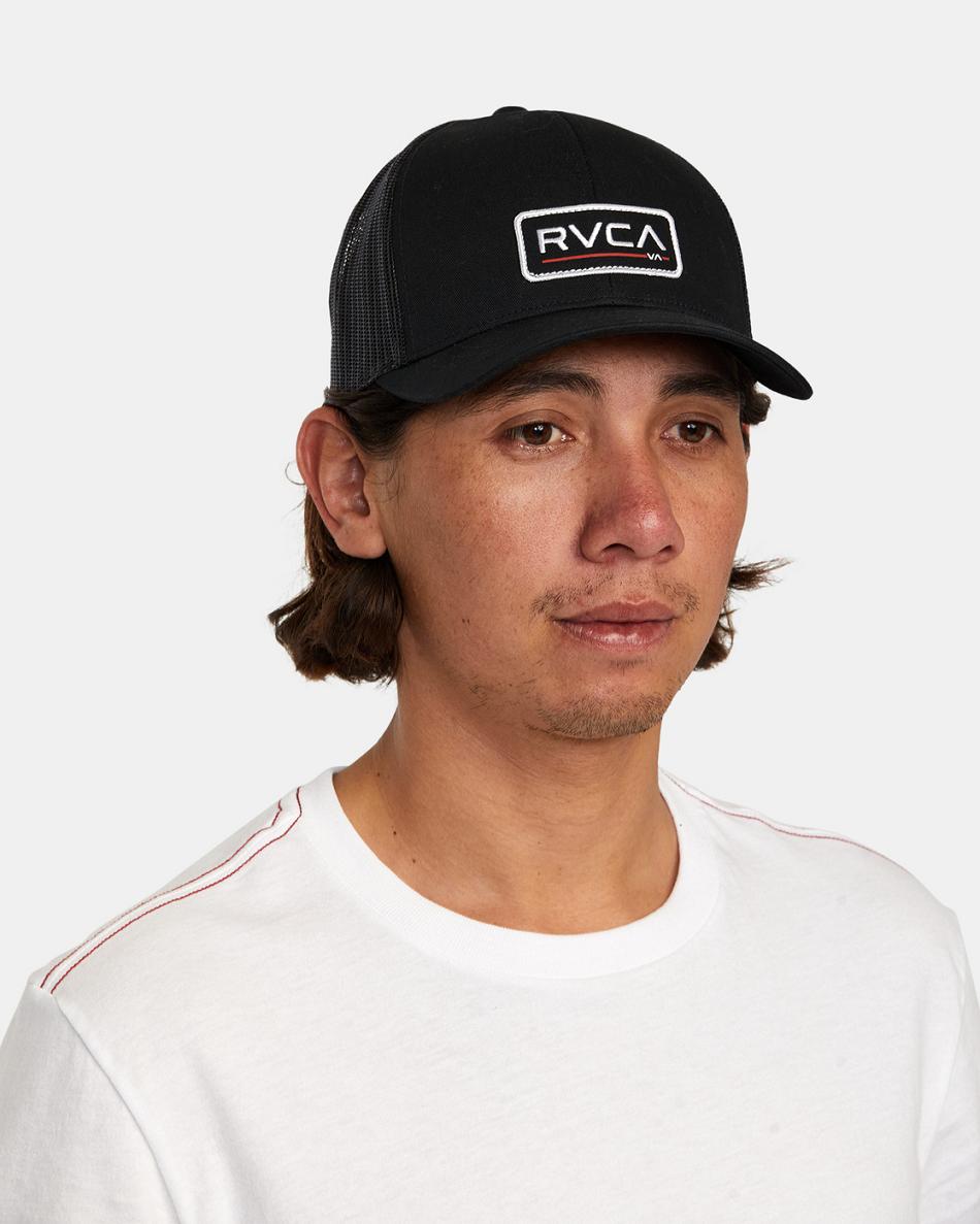 Sombreros Rvca Ticket Trucker III Hombre Negras Negras | TCOWZ66725