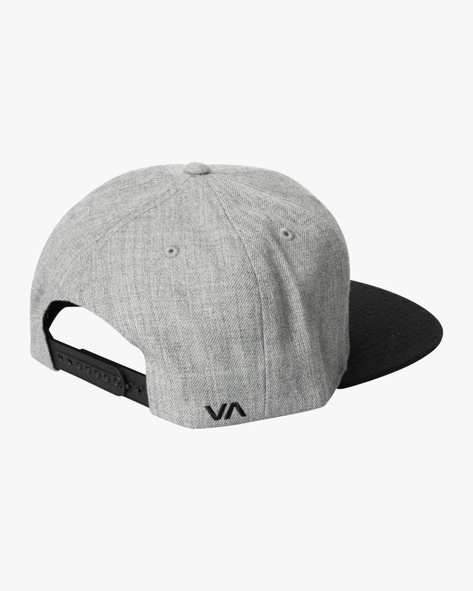 Sombreros Rvca Twill Snapback II Hombre Heather Grey/Black | COIIZ99429