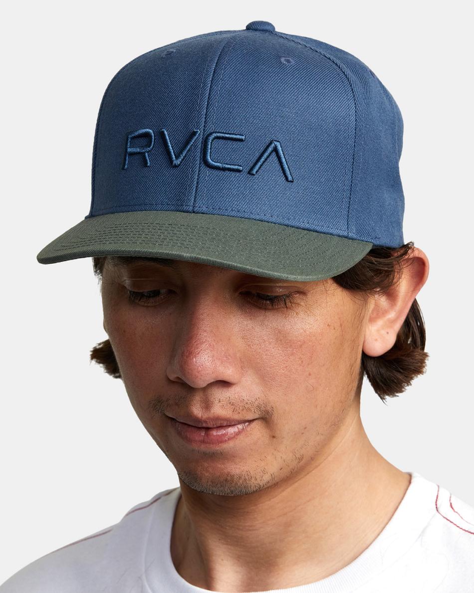 Sombreros Rvca Twill Snapback II Hombre Verde Oliva | COZDE16545