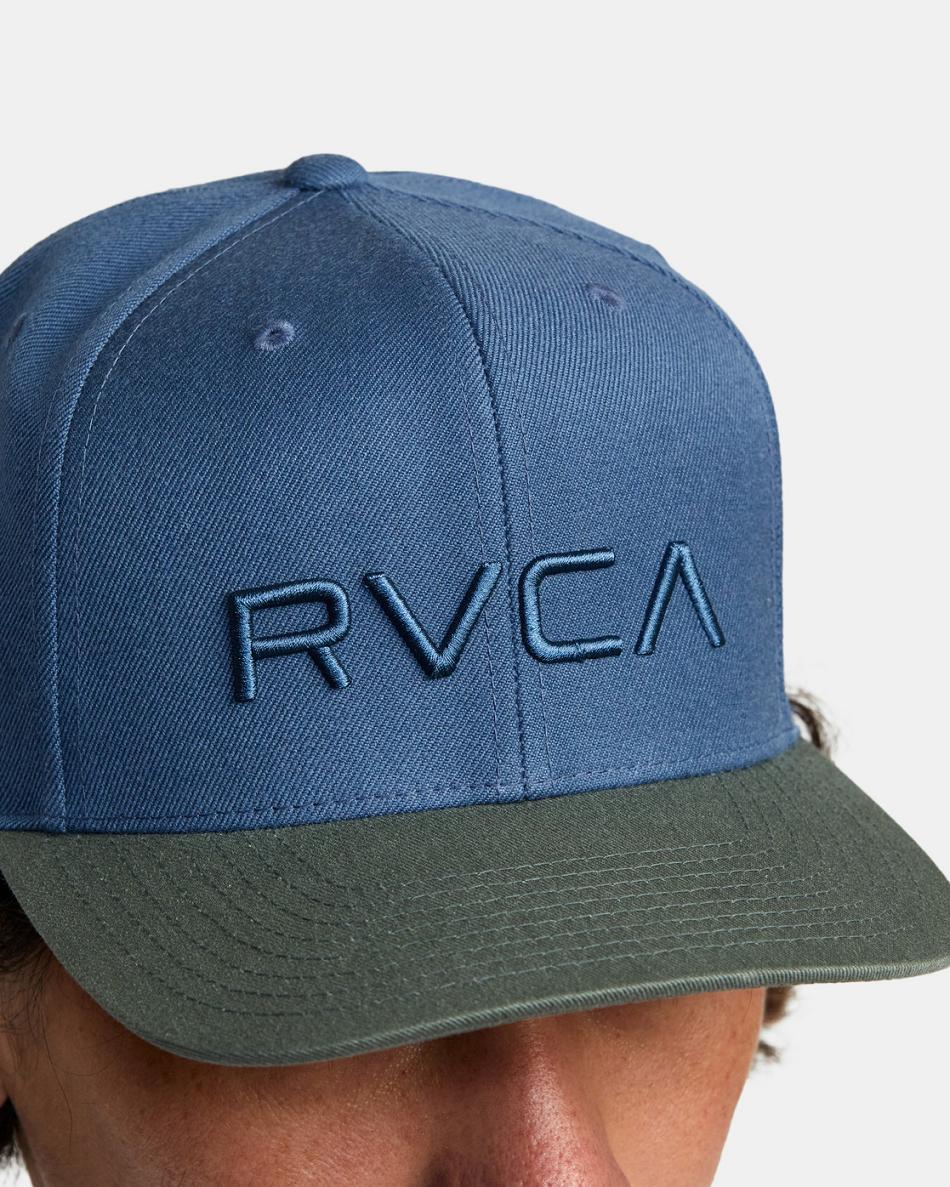 Sombreros Rvca Twill Snapback II Hombre Verde Oliva | COZDE16545