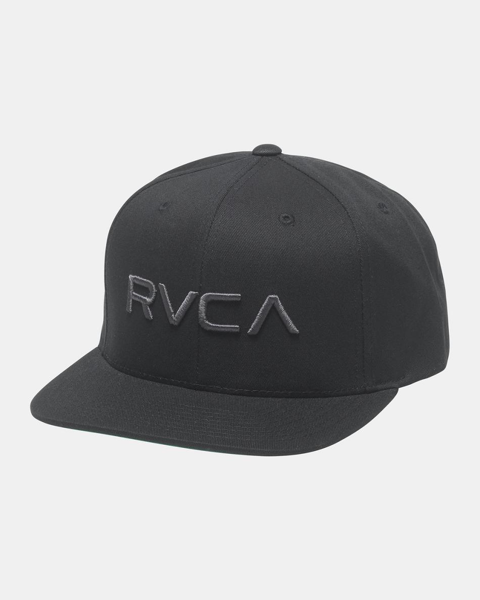 Sombreros Rvca Twill Snapback II Niño Black/Charcoal | ZCONQ98134