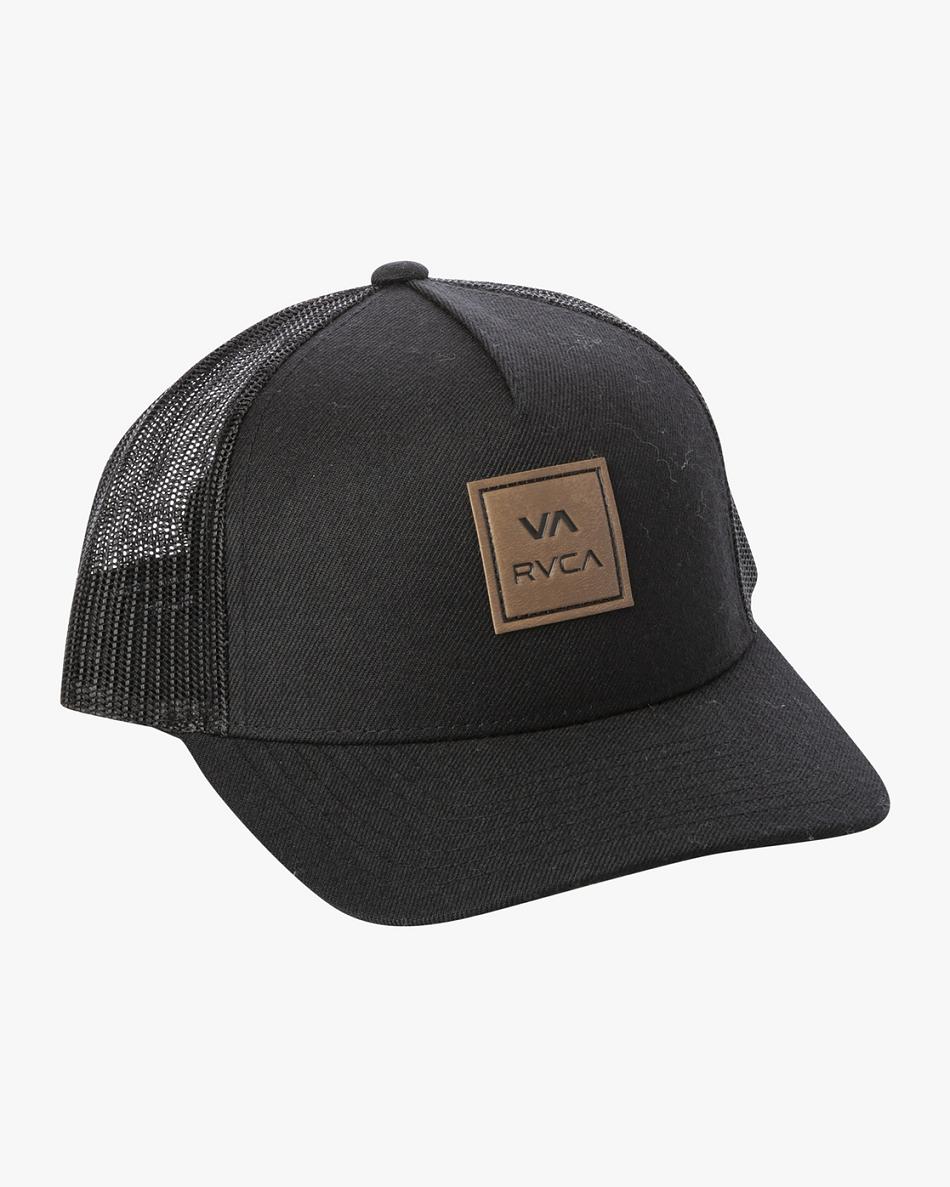 Sombreros Rvca VA All The Way Curved Brim Trucker Hombre Negras | COJZR50420