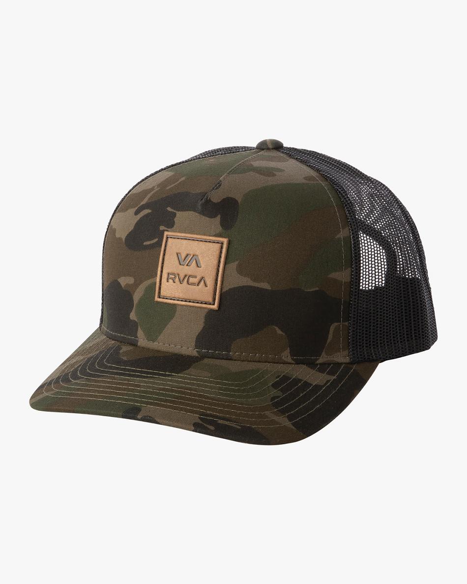 Sombreros Rvca VA All The Way Curved Trucker Niño Camuflaje | MCOFT58295