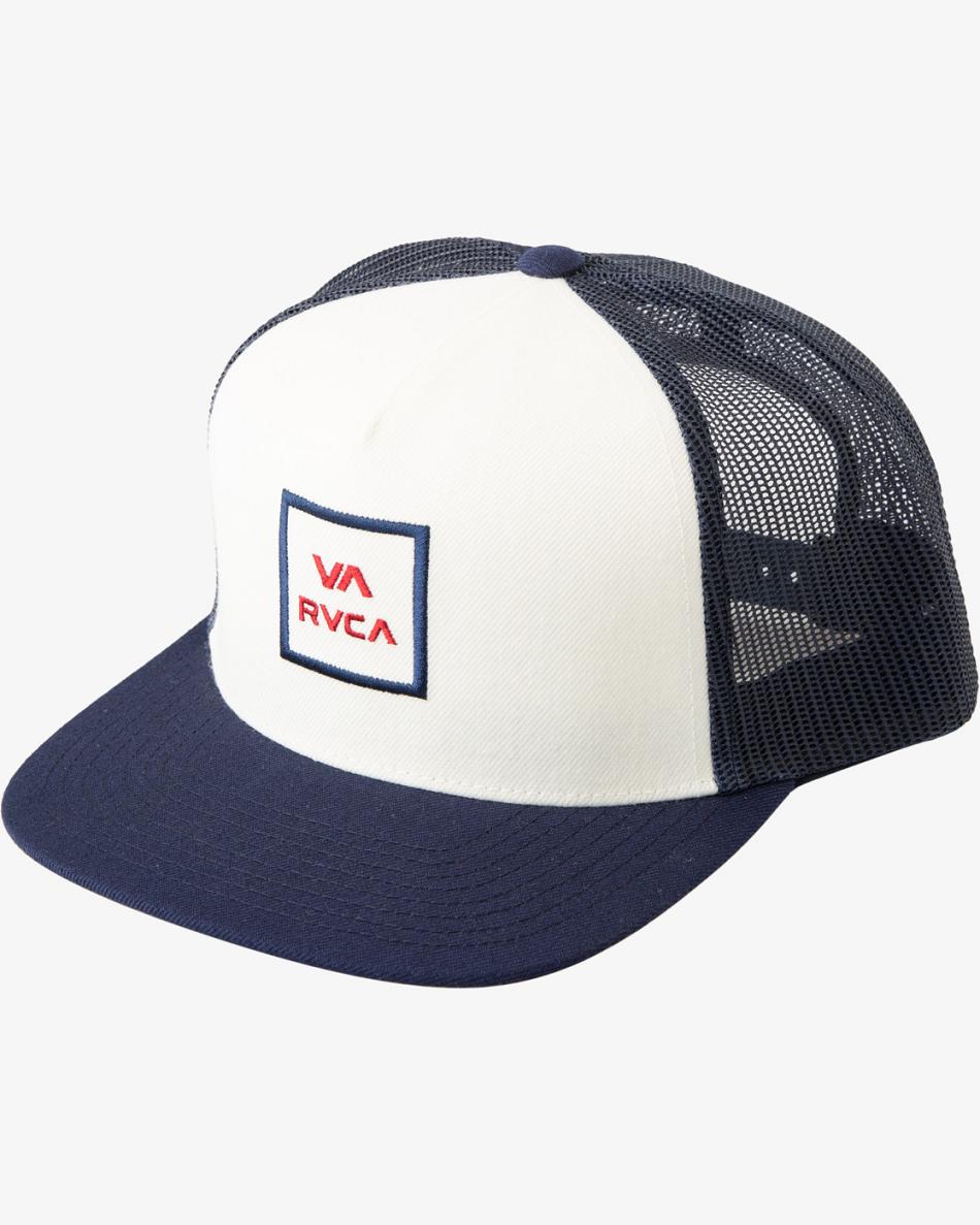 Sombreros Rvca VA All The Way Trucker Hombre Red/Navy | COJBT63364