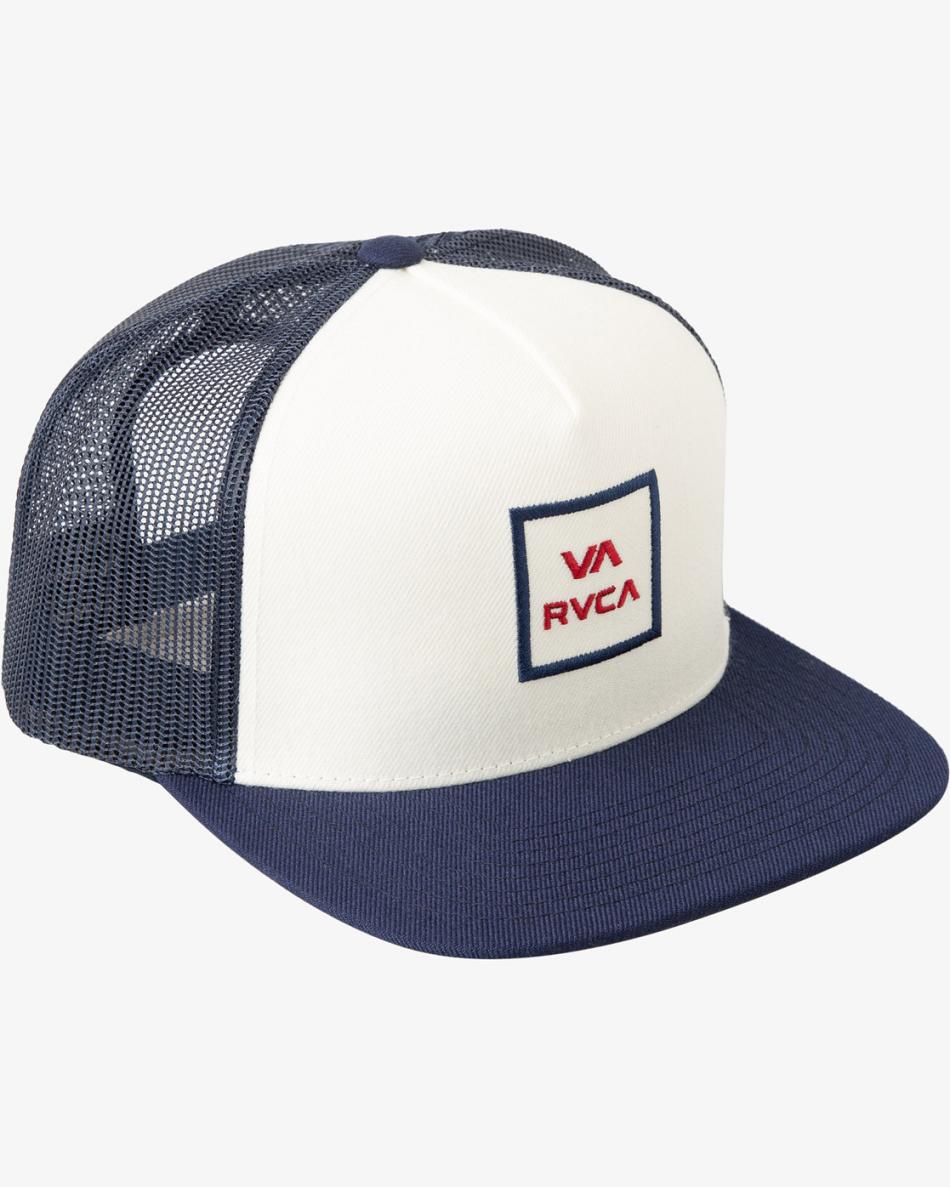 Sombreros Rvca VA All The Way Trucker Hombre Red/Navy | COJBT63364