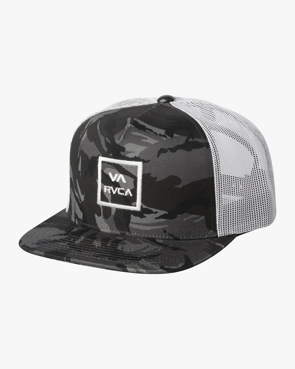 Sombreros Rvca VA All The Way Trucker Niño Negras Camuflaje | COCIF80794