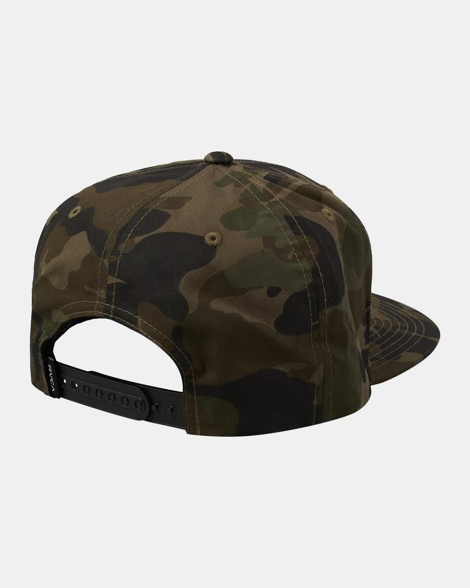 Sombreros Rvca VA Patch Snapback Hombre Camuflaje | ZCONQ93651