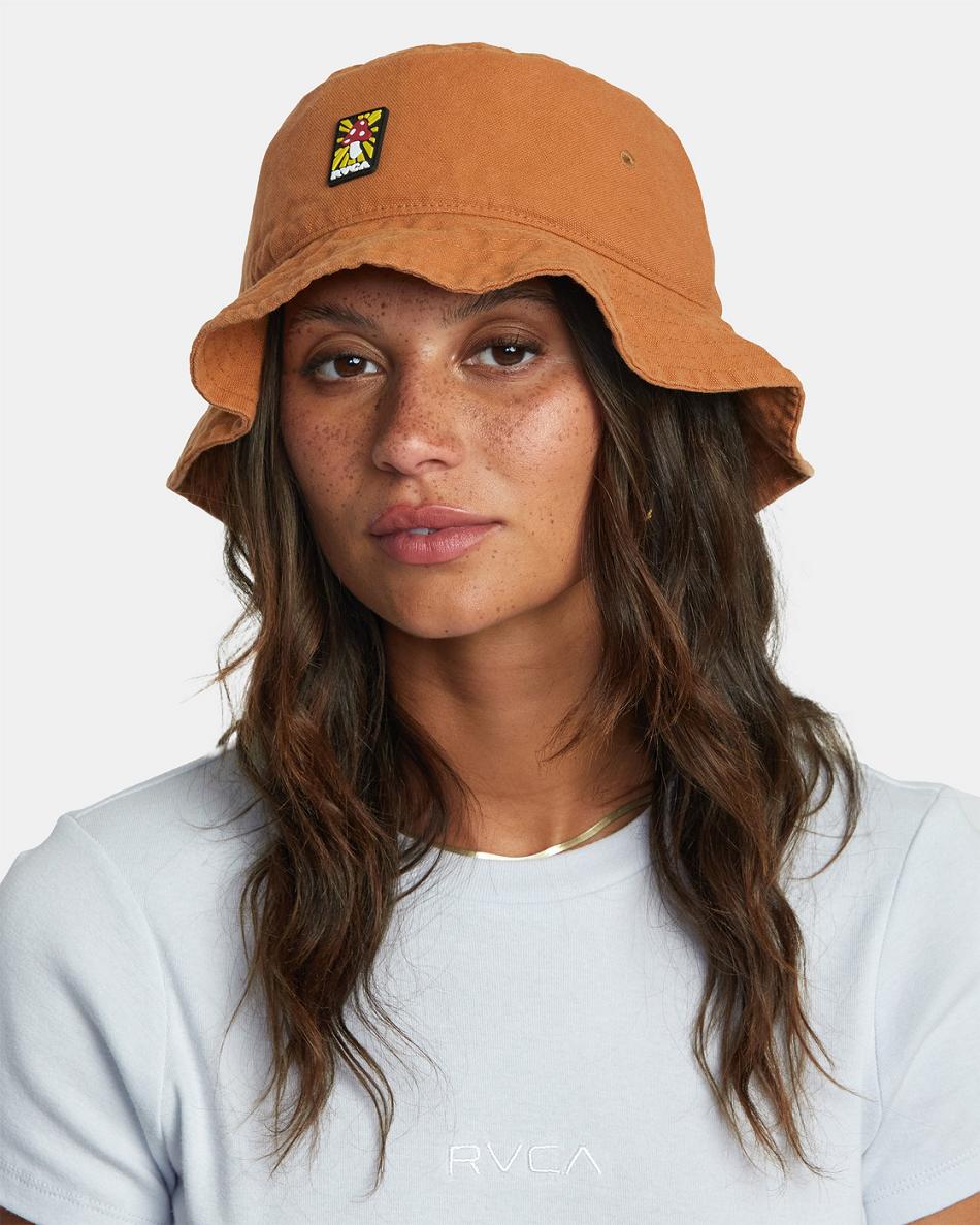 Sombreros Rvca Woke Bucket Mujer Amber | COEGJ99090