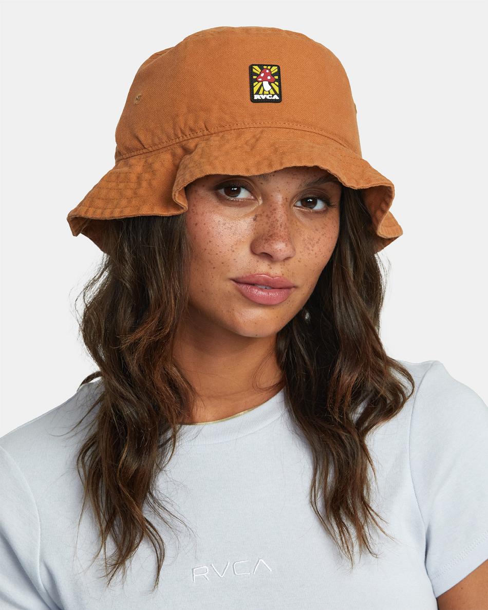 Sombreros Rvca Woke Bucket Mujer Amber | COEGJ99090