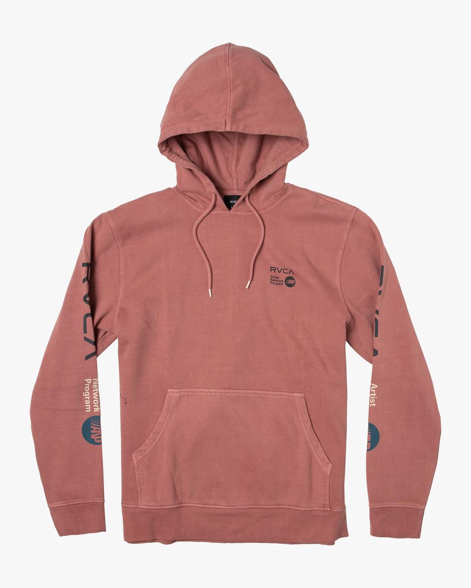 Sudadera Con Capucha Rvca ANP Pigment Pullover Niño Chai | GCOUC62919