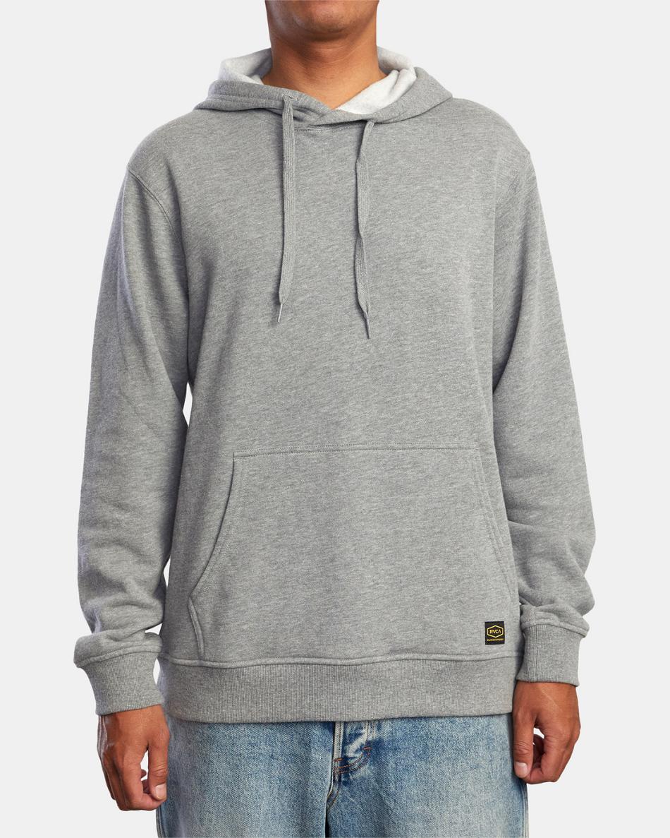 Sudadera Con Capucha Rvca Americana Pullover Hombre Athletic Heather | TCOPQ11918