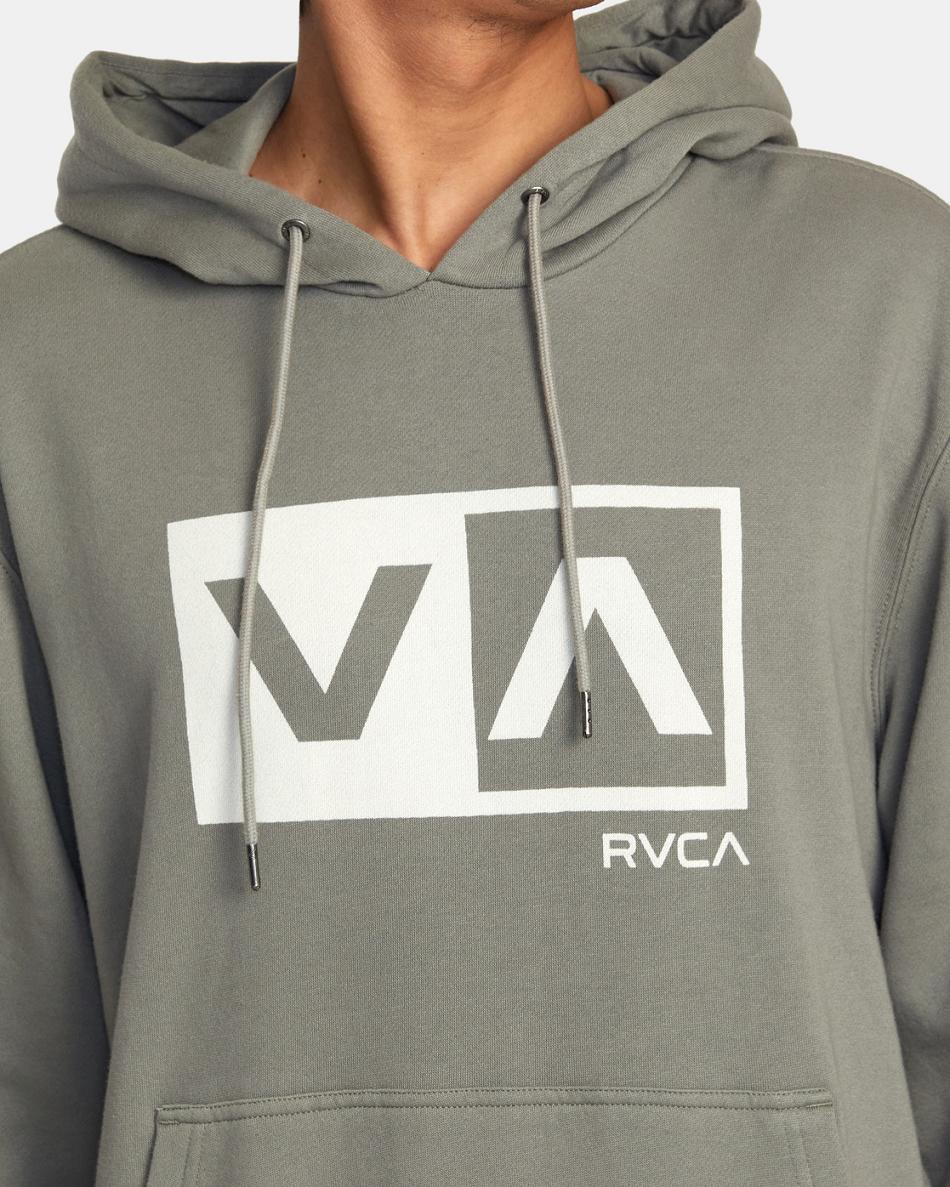 Sudadera Con Capucha Rvca Balance Box Pullover Hombre Aloe | FCOUI22952