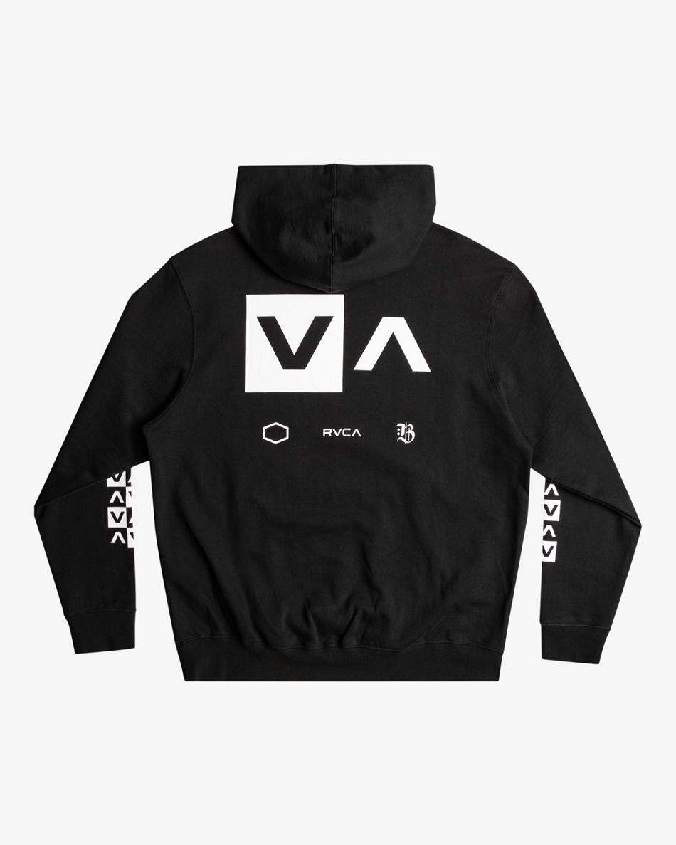 Sudadera Con Capucha Rvca Barron Mamiya Hombre Negras | CONZX19304