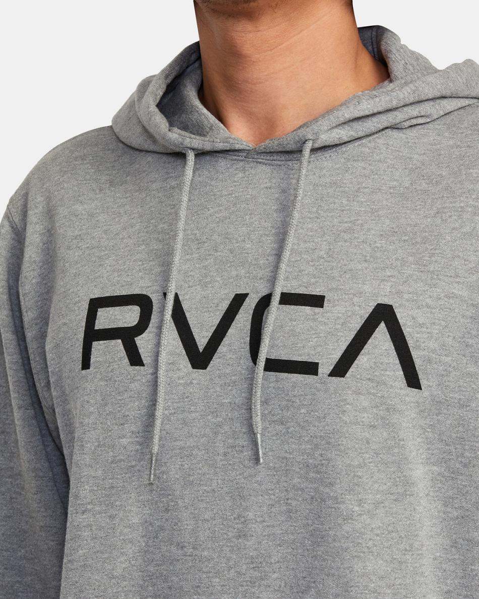 Sudadera Con Capucha Rvca Big RVCA Pullover Hombre Athletic Heather | COICD82302