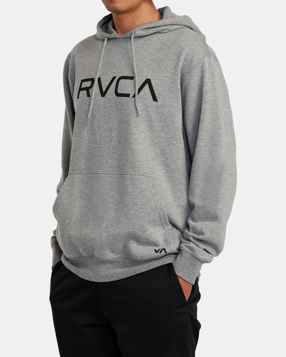 Sudadera Con Capucha Rvca Big RVCA Pullover Hombre Athletic Heather | COICD82302