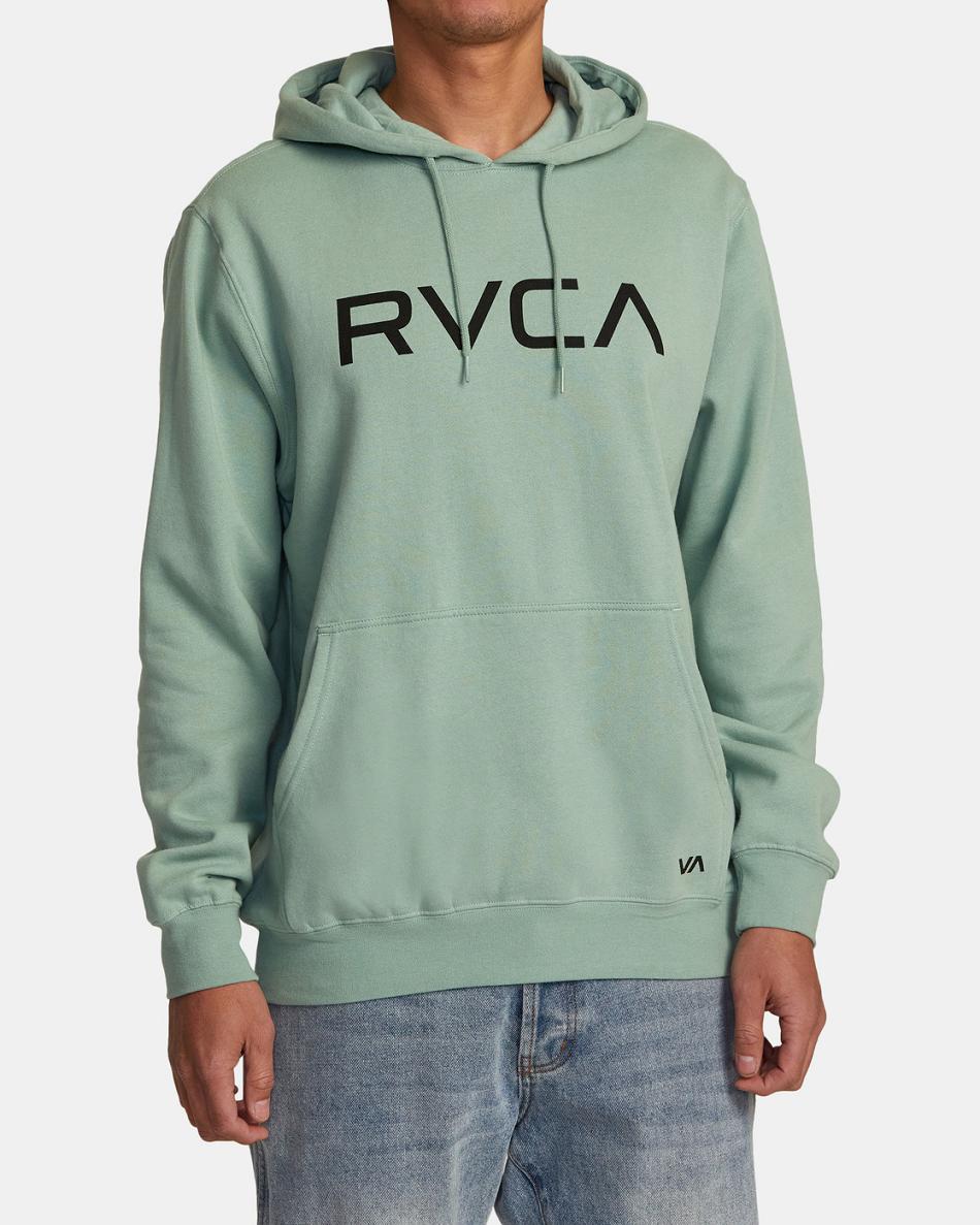 Sudadera Con Capucha Rvca Big RVCA Pullover Hombre Verde | GCOEC68442