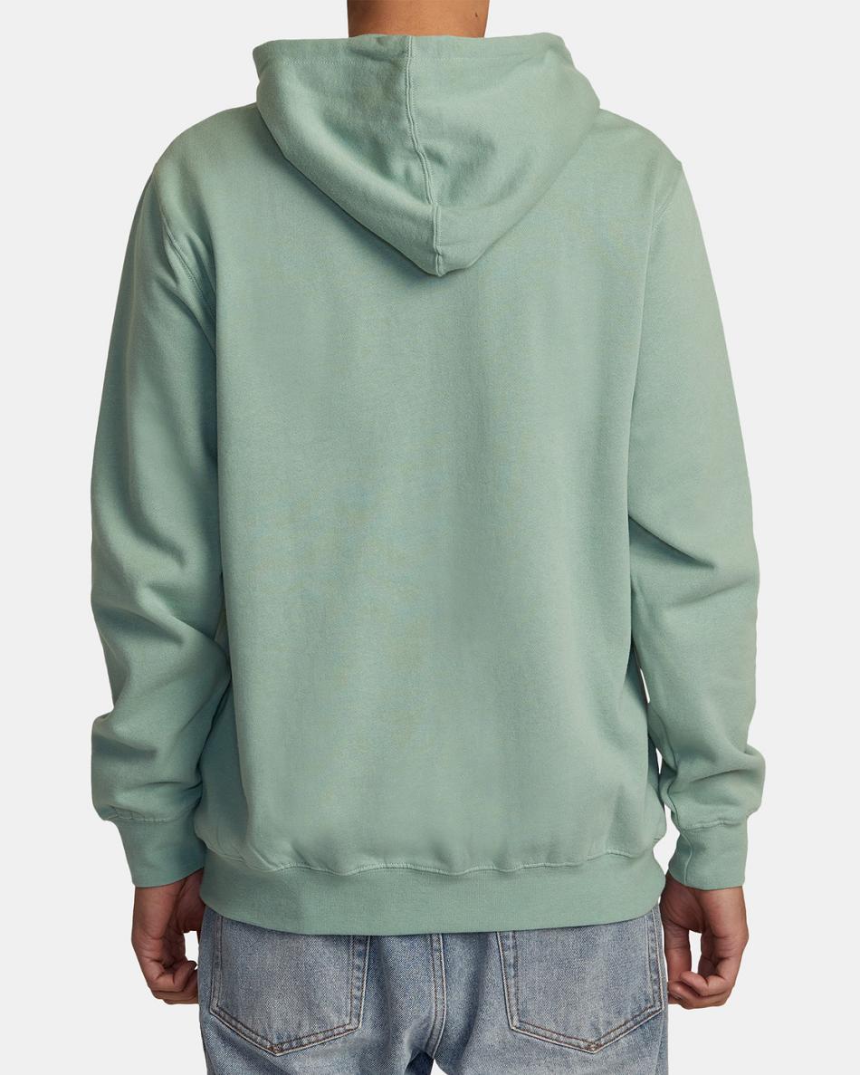 Sudadera Con Capucha Rvca Big RVCA Pullover Hombre Verde | GCOEC68442