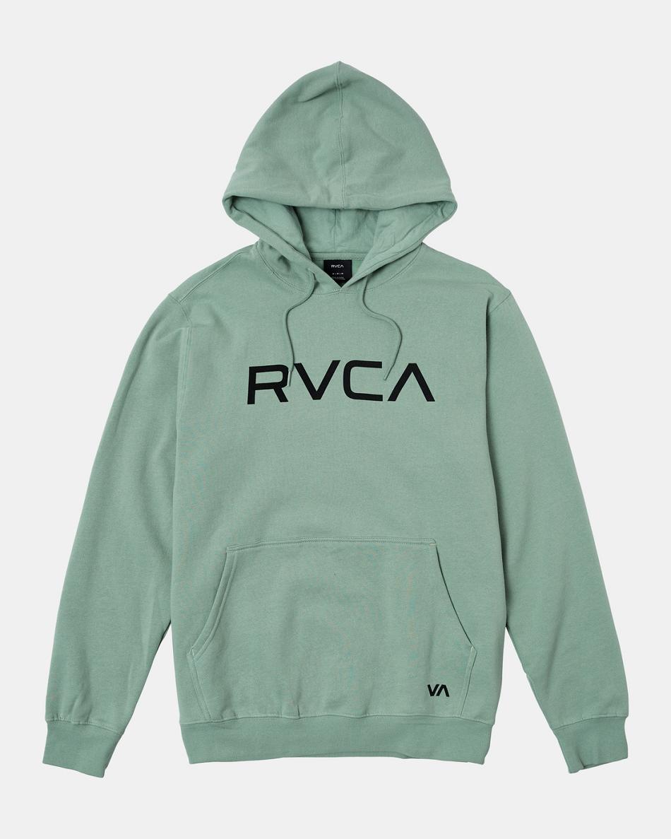 Sudadera Con Capucha Rvca Big RVCA Pullover Hombre Verde | GCOEC68442