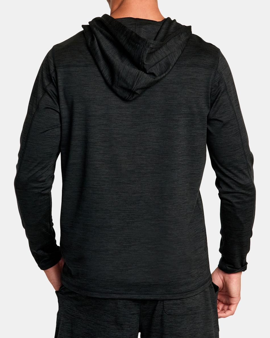 Sudadera Con Capucha Rvca C-Able Pullover Hombre Negras | COCIF59515