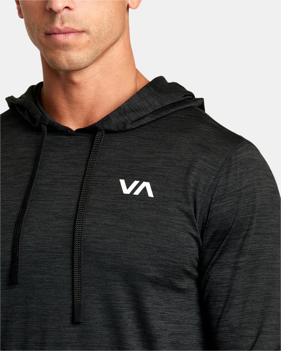 Sudadera Con Capucha Rvca C-Able Pullover Hombre Negras | COCIF59515