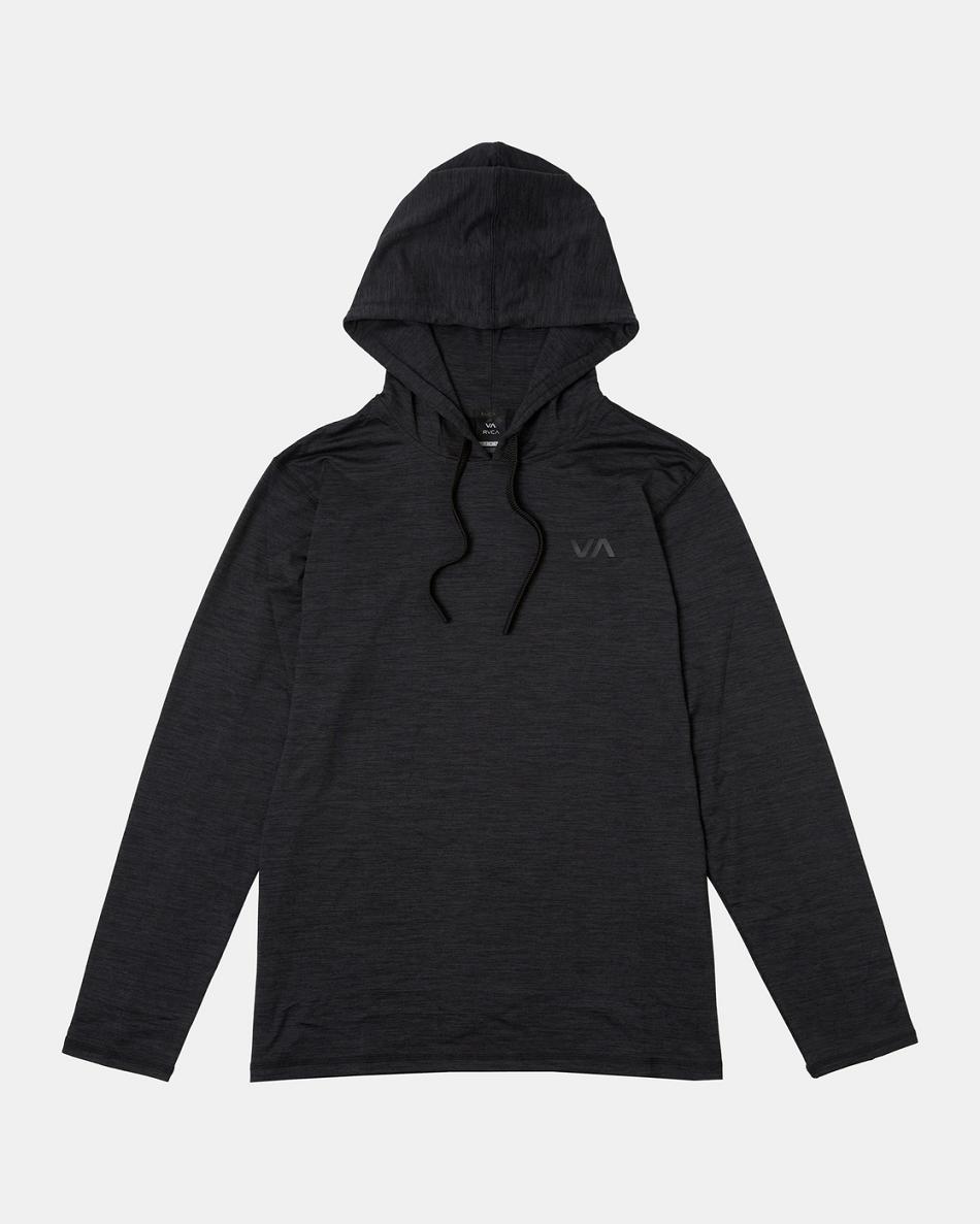 Sudadera Con Capucha Rvca C-Able Pullover Hombre Negras | COCIF59515