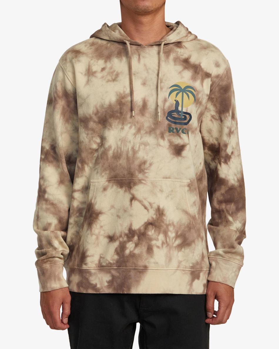 Sudadera Con Capucha Rvca Cobra Mirage Hombre Kaki | COQCS58897