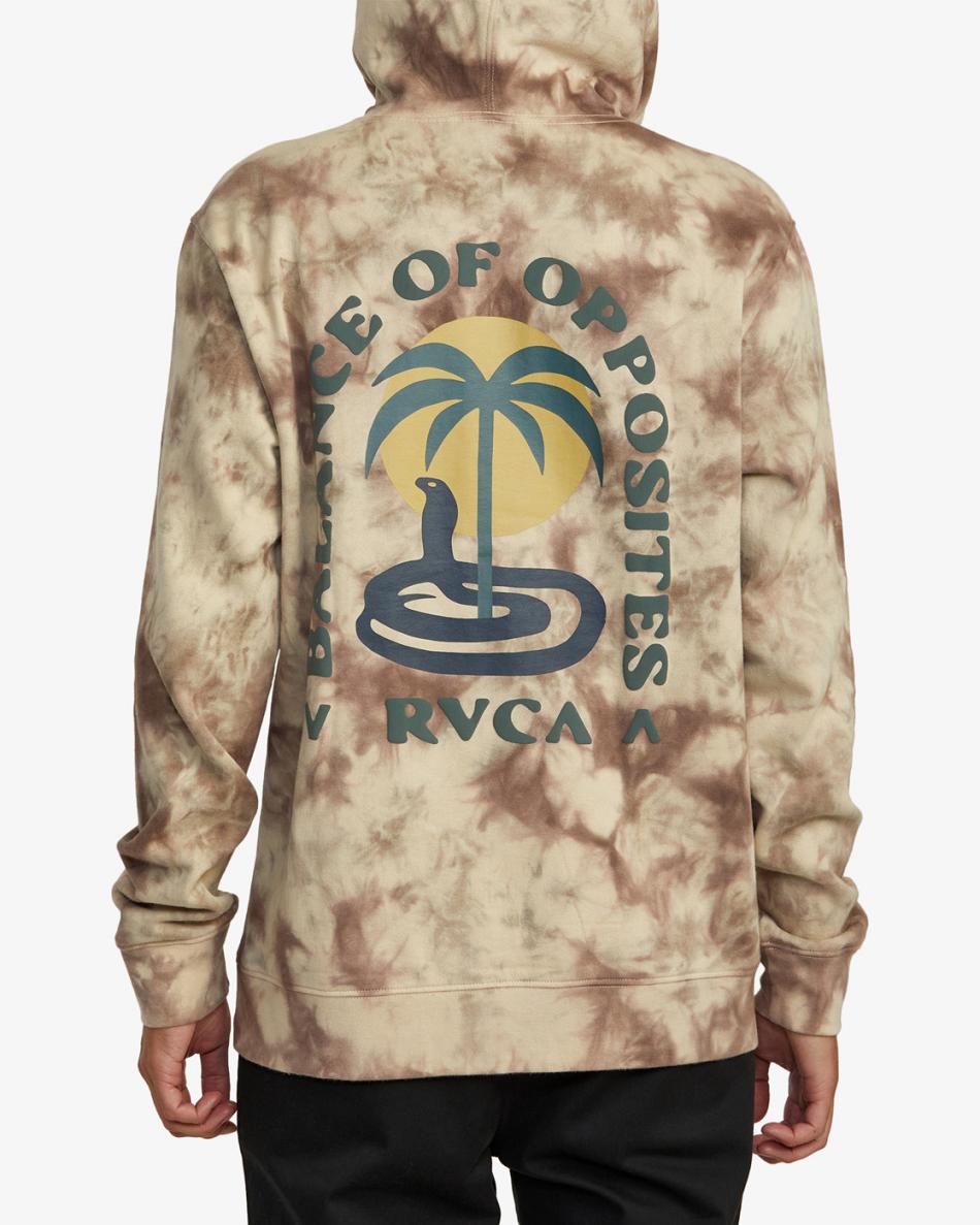 Sudadera Con Capucha Rvca Cobra Mirage Hombre Kaki | COQCS58897