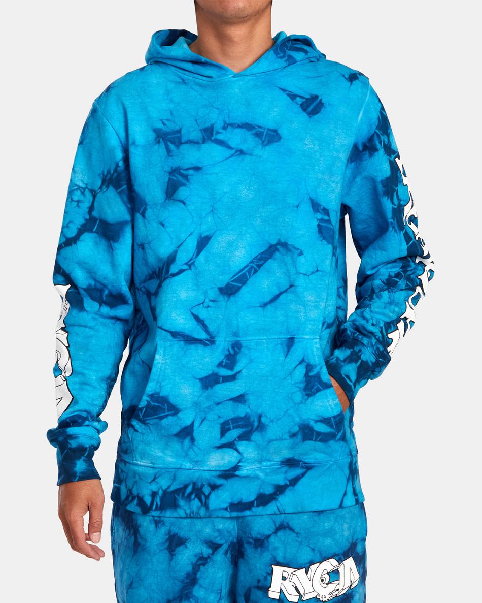 Sudadera Con Capucha Rvca Freaktopia Hombre Tie Dye | CONZX85717