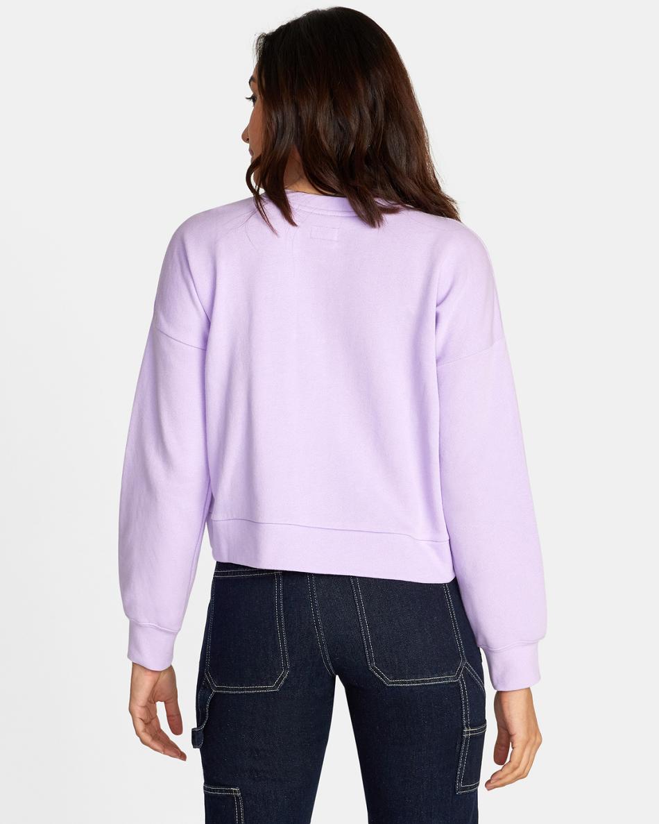 Sudadera Con Capucha Rvca Mycelium Terry Pullover Mujer Lavanda | PCOQX34795