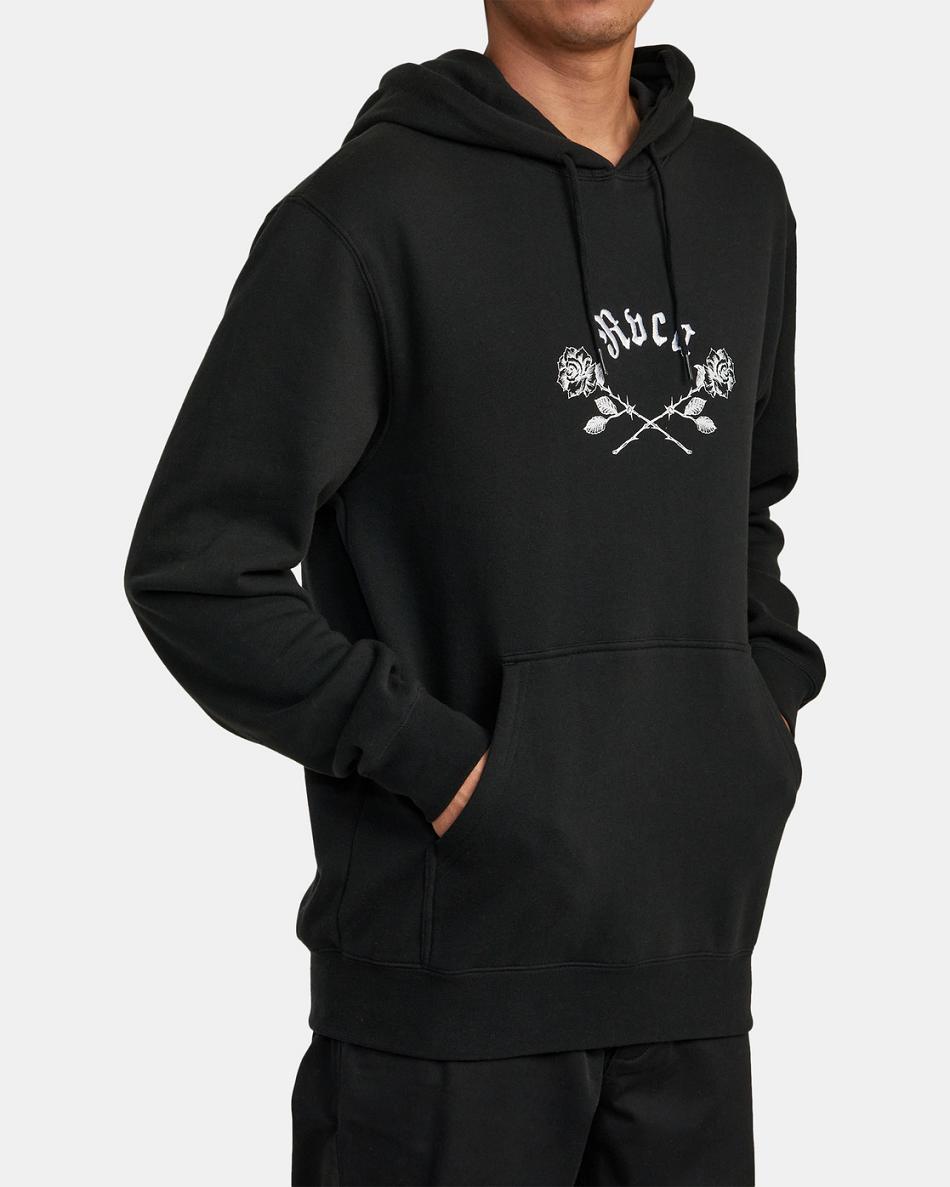 Sudadera Con Capucha Rvca Opposite Skullsie Hombre Negras | ACODF42696