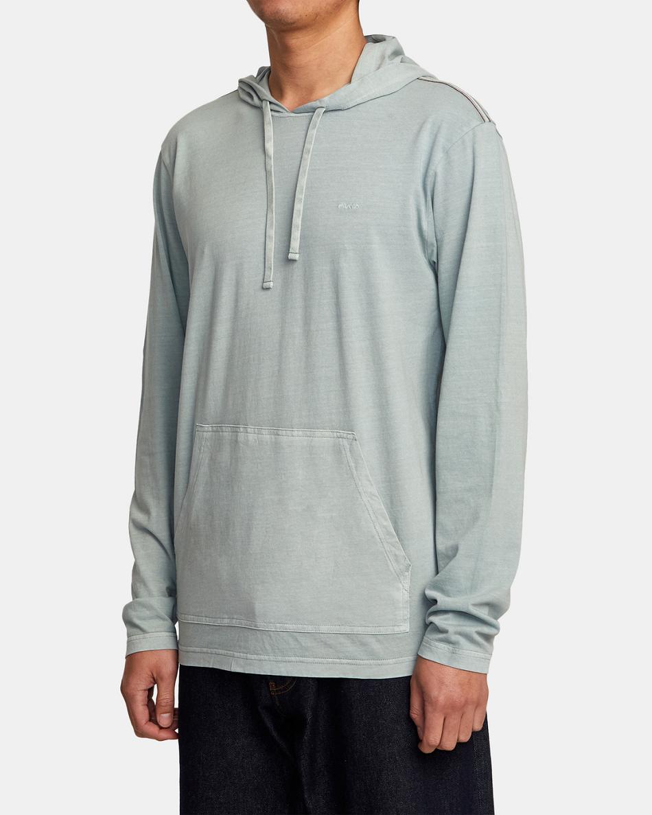 Sudadera Con Capucha Rvca Ptc Pigment Encapuchado Long Sleeve Hombre Iron | YCOVQ36557