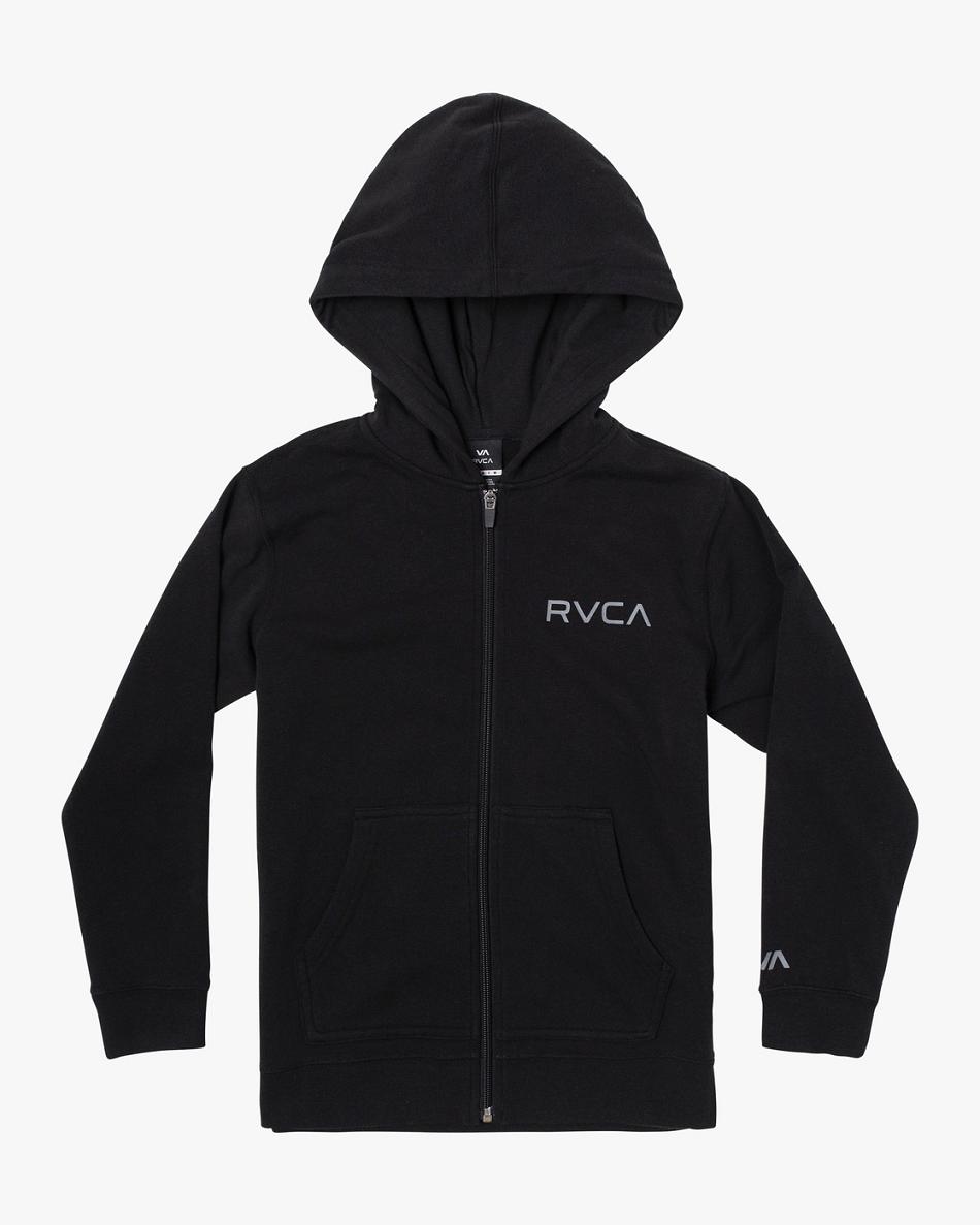 Sudadera Con Capucha Rvca Ripper II Zip-Up Niño Negras | XCOBH98887