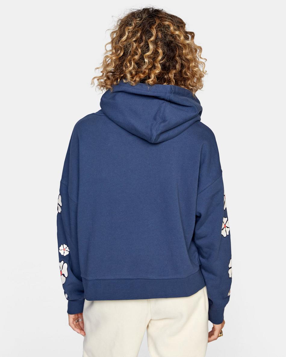 Sudadera Con Capucha Rvca Soft At Heart Mujer Azules | LCOTR86228