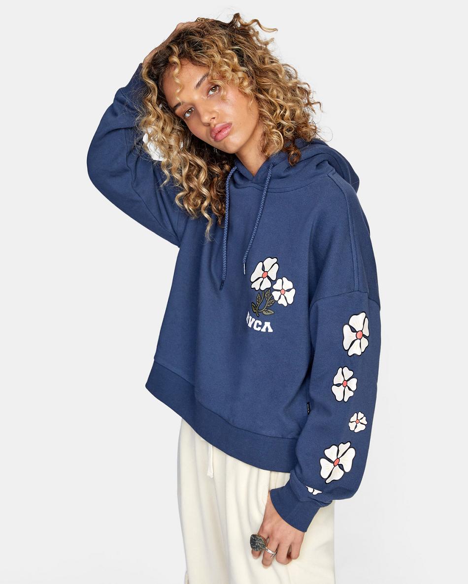 Sudadera Con Capucha Rvca Soft At Heart Mujer Azules | LCOTR86228